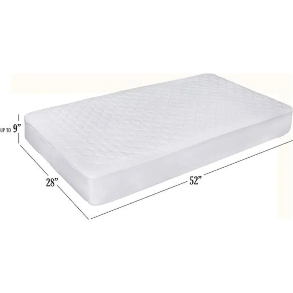 Crib Mattress Protector Cover - Comfortable, Breathable and Waterproof Bamboo